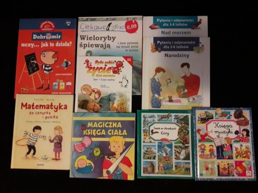 Zdjęcie oferty: Komplet książek edukacyjnych dla dzieci