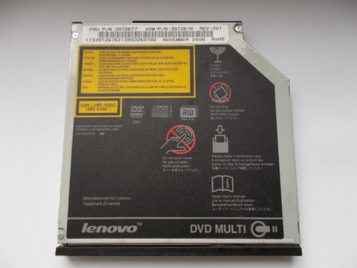 Zdjęcie oferty: Lenovo napęd CD DVD nagrywarka do laptopów 39T2677