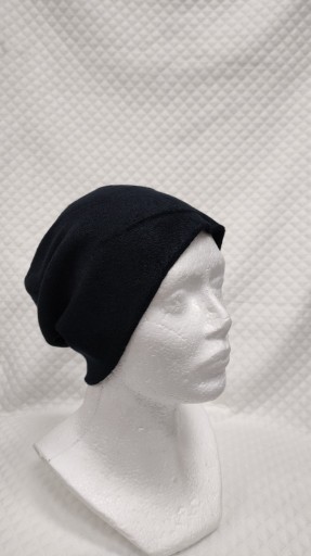 Zdjęcie oferty: Czapka beanie damska męska unisex czarna frotka