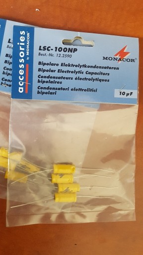 Zdjęcie oferty: Kondensator biopolarny 10 mikrofaradów