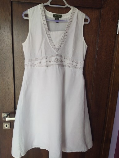 Zdjęcie oferty: Sukienka biała  100 % LEN- 40 /42