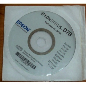 Zdjęcie oferty: Epson D78 Software