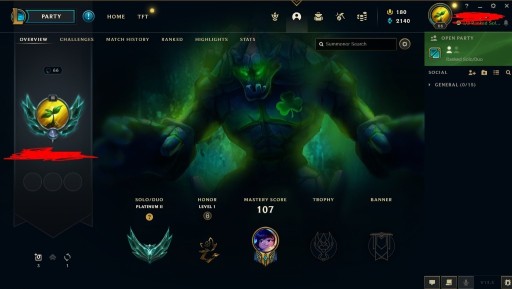 Zdjęcie oferty: Konto League of legends LOL EUW Platyna 2 handlvle