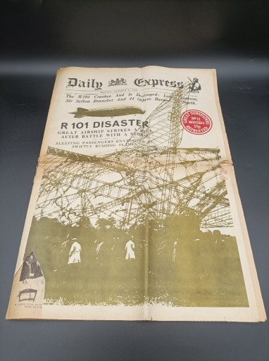 Zdjęcie oferty: Gazeta DAILY EXPRESS 6 Październik 1930 Reprint 