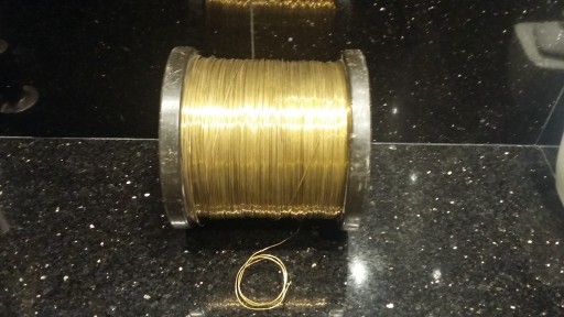 Zdjęcie oferty: Mosiądz! Drut Mosiężny kolor złota fi 0.8 mm 20m