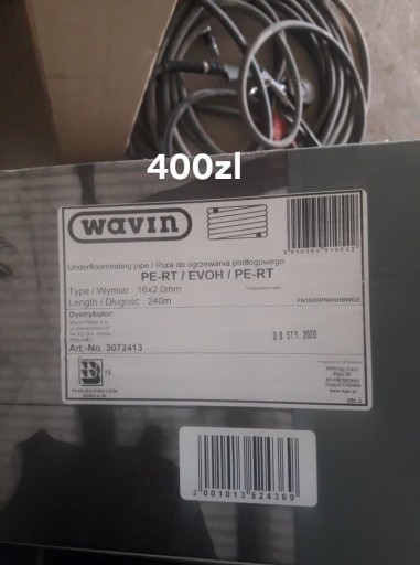 Zdjęcie oferty: Rura PEX Wavin PE-RT/EVOH/PE-RT 16x2,0, 240 m