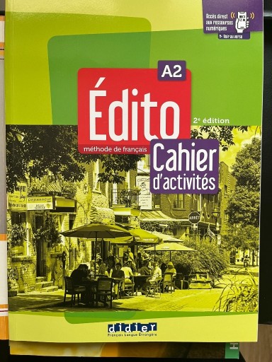 Zdjęcie oferty: Edito A2 Cahier d'activites