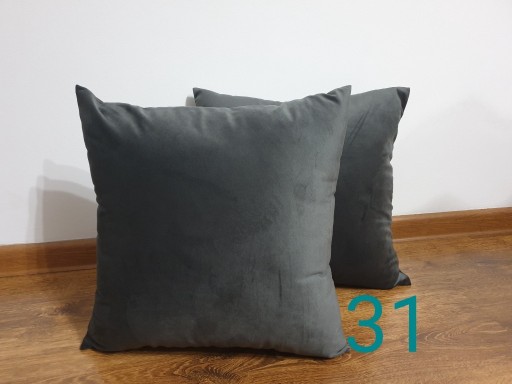 Zdjęcie oferty: C031 poszewki na poduszki 45x45 szary grafit welwet