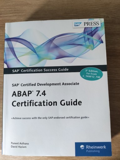 Zdjęcie oferty: ABAP 7.4 Certification Guide