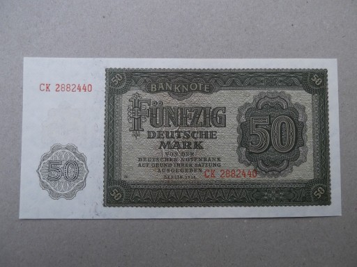 Zdjęcie oferty: Niemcy NRD 50 marek 1948 ser.CK UNC  