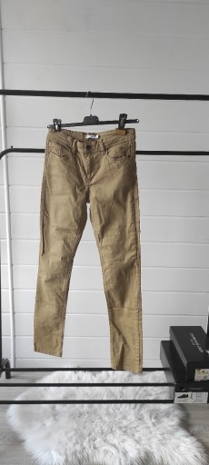 Zdjęcie oferty: Jeansy Straight Slim Fit Brąz Bawełna Name It 158