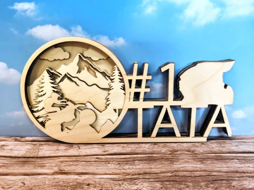 Zdjęcie oferty: Napis 3 d  TATA Dla Taty, który zawsze gna przed siebie