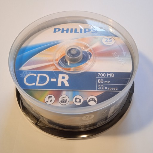 Zdjęcie oferty: Płyty PHILIPS CD-R 25 sztuk 700MB/80min/52x