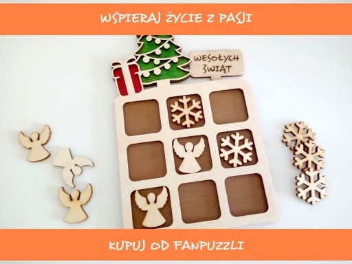 Zdjęcie oferty: Kółko i krzyżyk wersja świąteczna prezent SZEPT