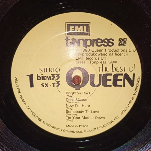 Zdjęcie oferty: QUEEN - THE BEST OF QUEEN /LP SX-T3, 1980