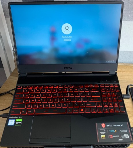 Zdjęcie oferty: MSI GL65 Leopard 15,6”, laptop notebook gamingowy