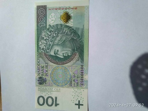 Zdjęcie oferty: Banknot 100zł  nowy 