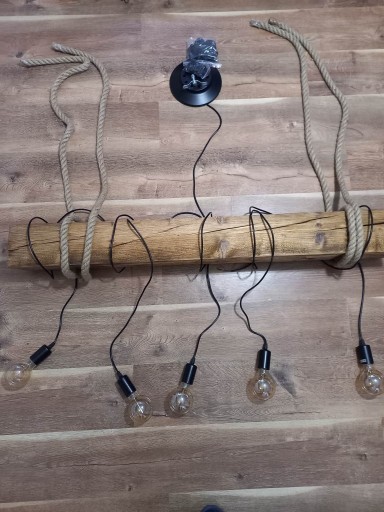 Zdjęcie oferty: Lampa drewniana belka loft kolory 97cm