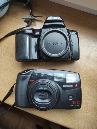 Zdjęcie oferty: Aparaty Minolta Dynax 3xi oraz  Braun zoom 