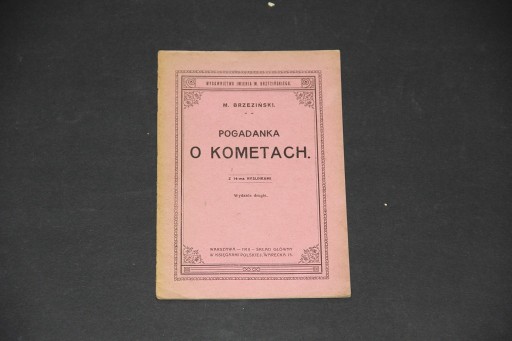 Zdjęcie oferty: Pogadanka o Kometach M. Brzeziński 1918