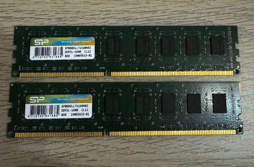 Zdjęcie oferty: Pamięć DDR3L-1600 8GB - komplet = 2szt.