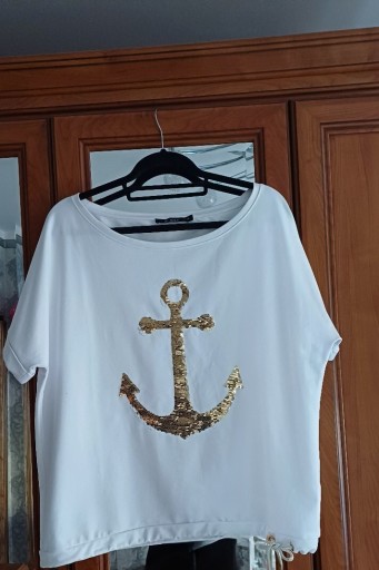 Zdjęcie oferty: Monnari biała bluzka z krotkim rekawem XL