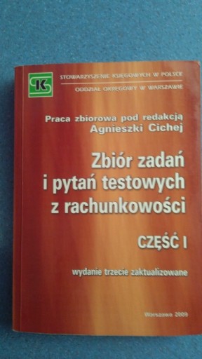 Zdjęcie oferty: Zbiór zadań i pytań testowych z rachunkowości