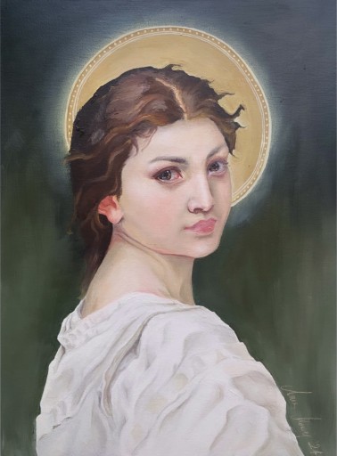 Zdjęcie oferty: Obraz olejny renesans portret kobiety