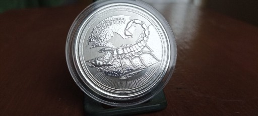 Zdjęcie oferty: Scorpion 2017, 1 uncja srebra 999 500 francs cfa