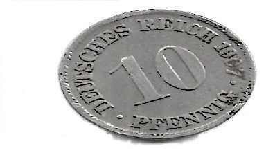 Zdjęcie oferty: 10 Pfennig 1907 D  i 50 Pfennig  1935 E