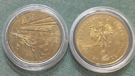 Zdjęcie oferty: 2 zł 2011 Smoleńsk w kapslu