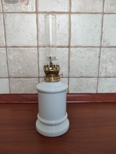 Zdjęcie oferty: Lampa naftowa ceramiczna sygnowana mini