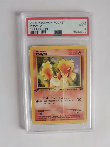 Zdjęcie oferty: Ponyta Rocket 1st Edition PSA 9