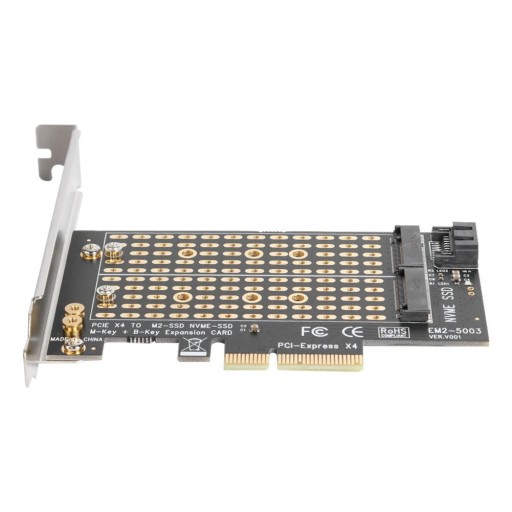 Zdjęcie oferty: PCIe do 2x M2 adapter NVME+SATA (M-key i B-key)