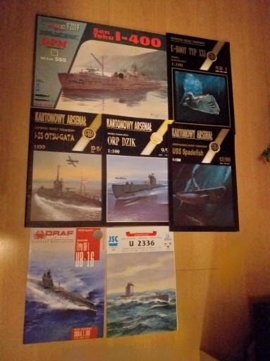 Zdjęcie oferty: USS Spadefish, U-boot XXI, Haliński i inne