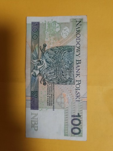 Zdjęcie oferty: Banknot 100 zł seria AZ -2012 rok