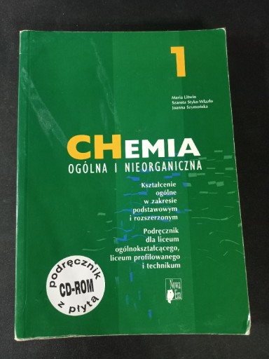 Zdjęcie oferty: Chemia 1 ogólna i nieorganiczna podręcznik liceum