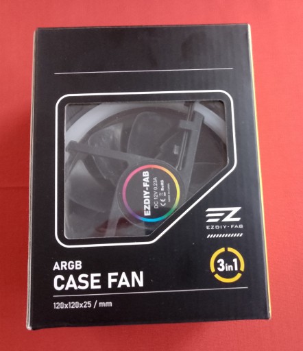 Zdjęcie oferty: Zestaw 3 wentylatorów - EZDIY-FAB ARGB 120mm 