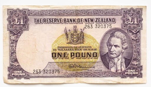 Zdjęcie oferty: Nowa Zelandia 1 funt P.159 1940-1967