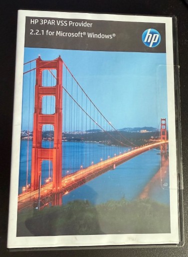 Zdjęcie oferty: HP 3PAR VSS Provider 2.2.1 for Microsoft Windows