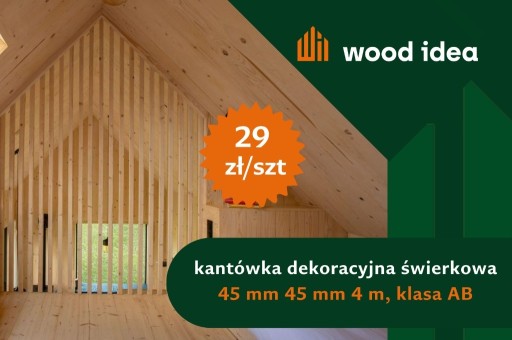 Zdjęcie oferty: Kantówka | świerk | heblowana | 45 mm 45 mm 4 m