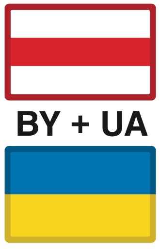Zdjęcie oferty: Naklejki na auto flaga białoruska i ukraińska