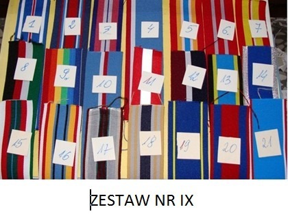 Zdjęcie oferty: WSTĄŻKI DO ODZN ZESTAW NR IX,X,XI,XII,XIII,XIV,XV