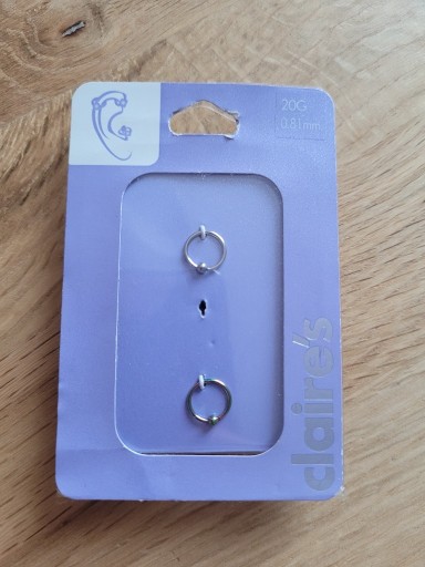 Zdjęcie oferty: DWA KOLCZYKI Z KULKĄ HELIX TRAGUS CLAIRES