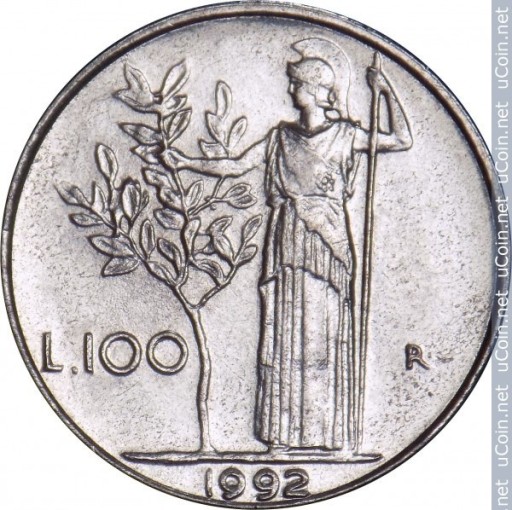 Zdjęcie oferty: 100 Lirów 1992 Włochy