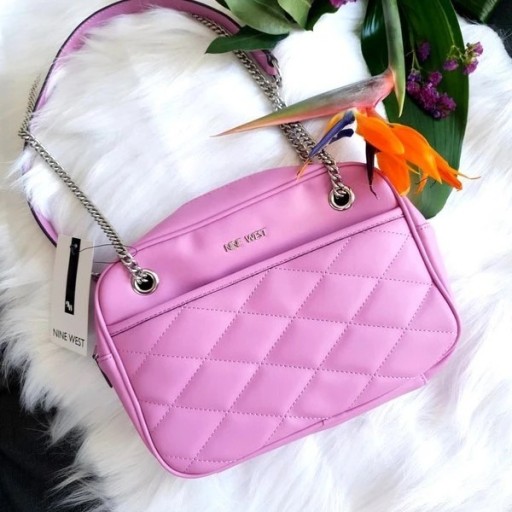 NOWA Nine West różowa torebka pikowana łańcuch Kraków Kup