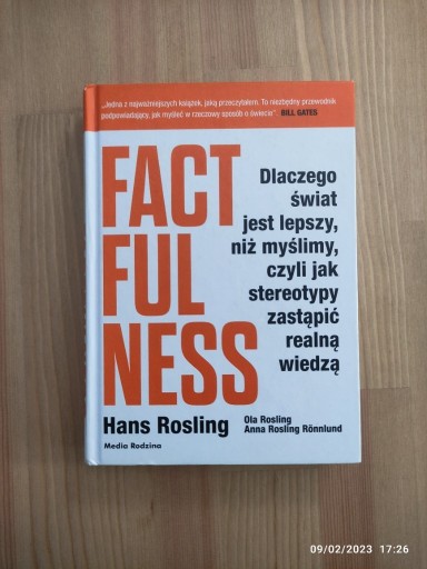 Zdjęcie oferty: Hans Rosling: "Factfulness"