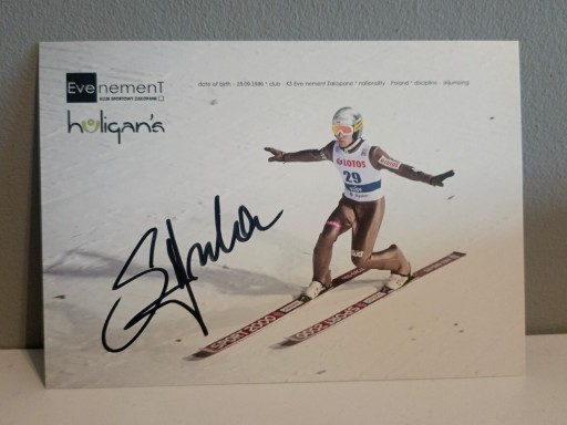 Zdjęcie oferty: Stefan Hula autograf skoki narciarskie 