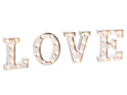 Zdjęcie oferty: Napis LOVE świecący 3D walentynki