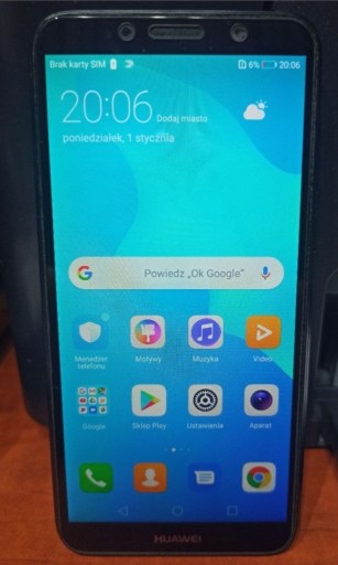 Zdjęcie oferty: Smartfon Huawei Y5 2 GB / 16 GB czarny